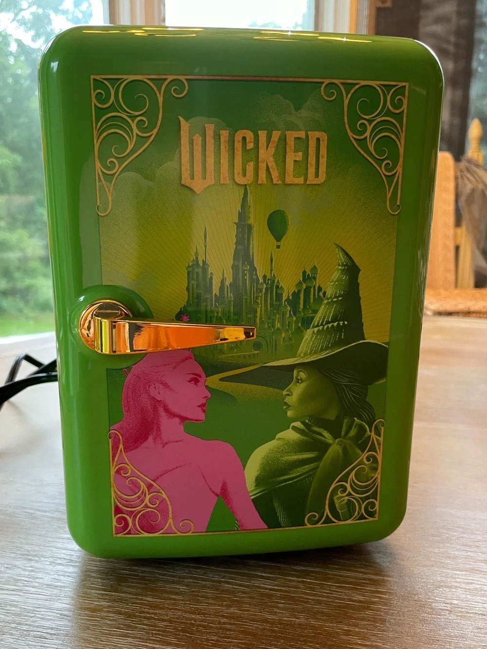 Wicked mini makeup fridge Glinda Green